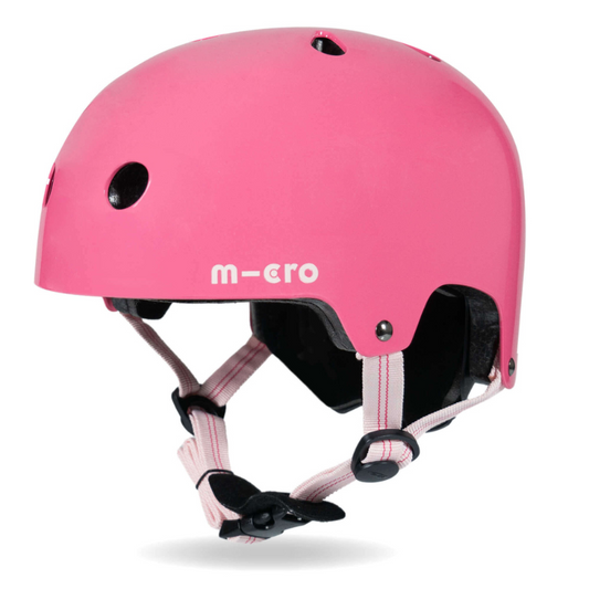 MICRO Deluxe Pink Glossy Kids Helmet