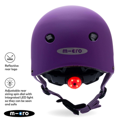 MICRO Deluxe Purple Kids Helmet