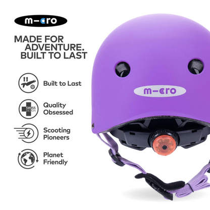 MICRO Deluxe Purple Kids Helmet