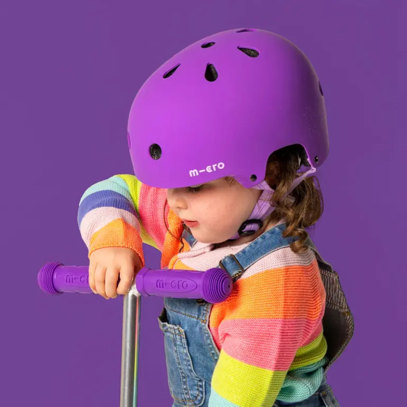 MICRO Deluxe Purple Kids Helmet