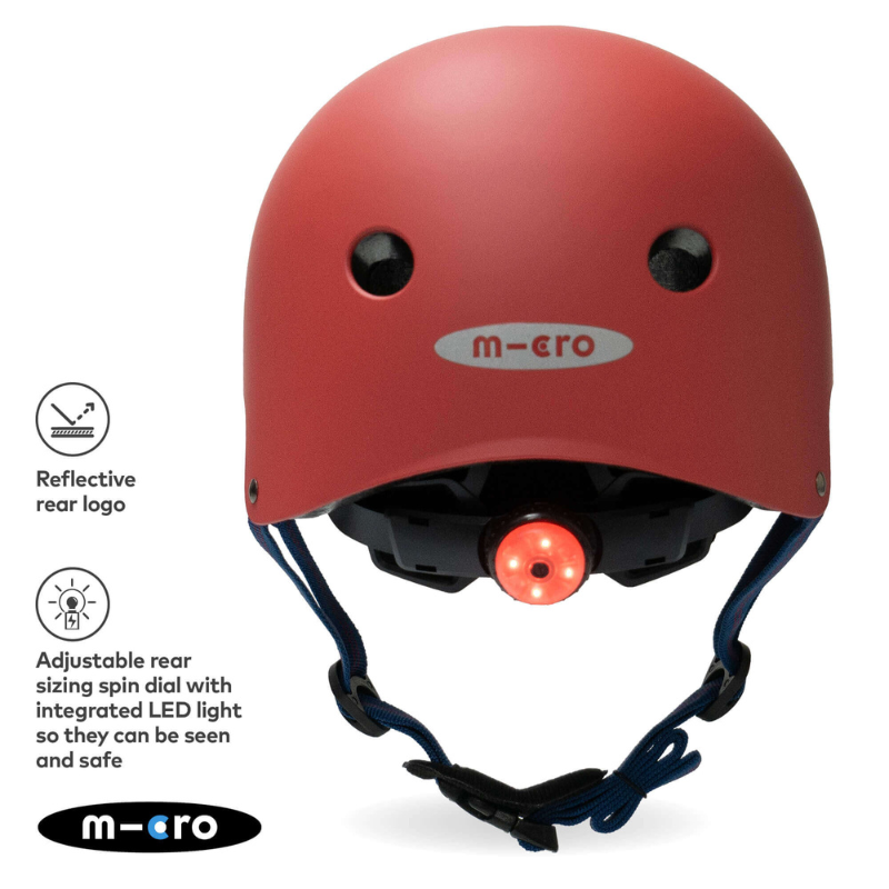 MICRO Deluxe Red Kids Helmet