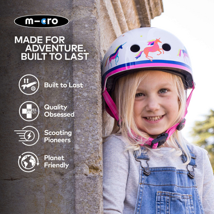 MICRO Deluxe Unicorn Kids Helmet