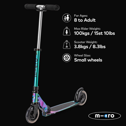 MICRO Speed Classic Matte Neo Chrome Scooter 8 years-Adult