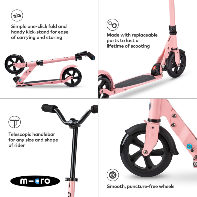 MICRO Speed Deluxe Rose Pink Scooter 8 years-Adult