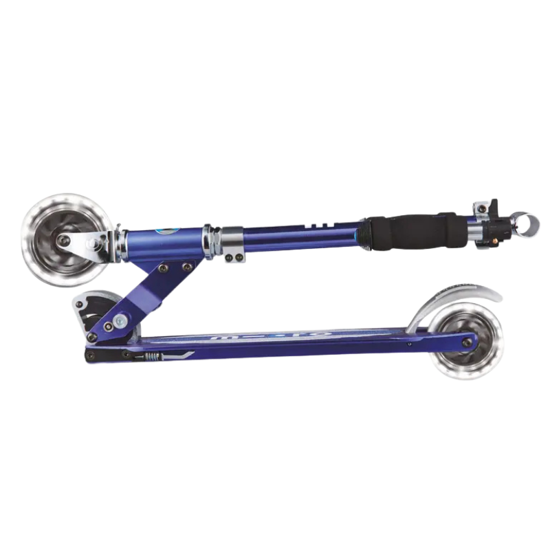 MICRO Sprite Classic LED Wheels Blue Scooter 5-12 years