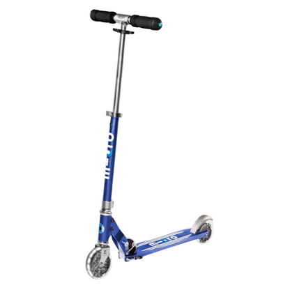 MICRO Sprite Classic LED Wheels Blue Scooter 5-12 years