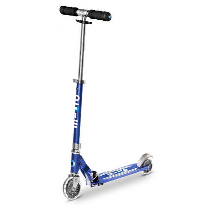 MICRO Sprite Classic LED Wheels Blue Scooter 5-12 years