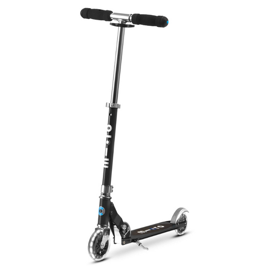 MICRO Sprite Classic LED Wheels Black Scooter 5-12 years