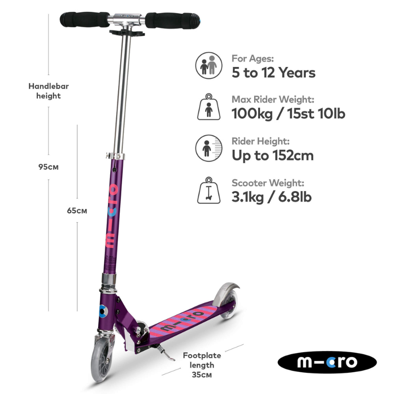 MICRO Sprite Classic Purple Scooter 5-12 years