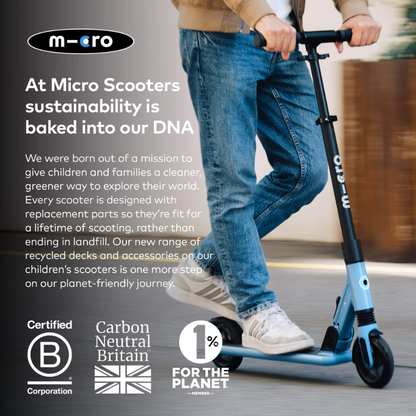 MICRO Sprite Suspension Blue Scooter 8 years-Adult