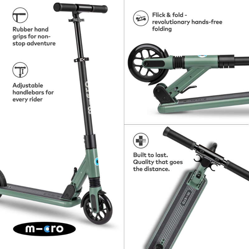 MICRO Sprite Suspension Green Scooter 8 years-Adult