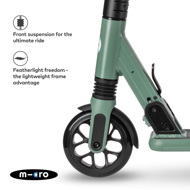 MICRO Sprite Suspension Green Scooter 8 years-Adult