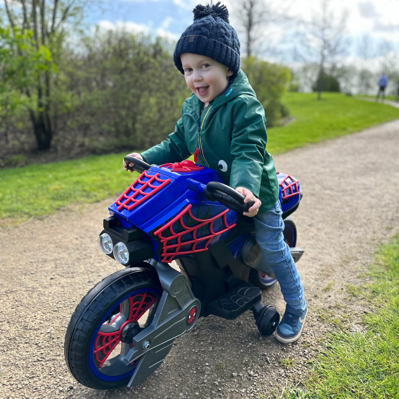 HUFFY Marvel Spider-Man 6V Motorbike By Huffy 3-7 yrs