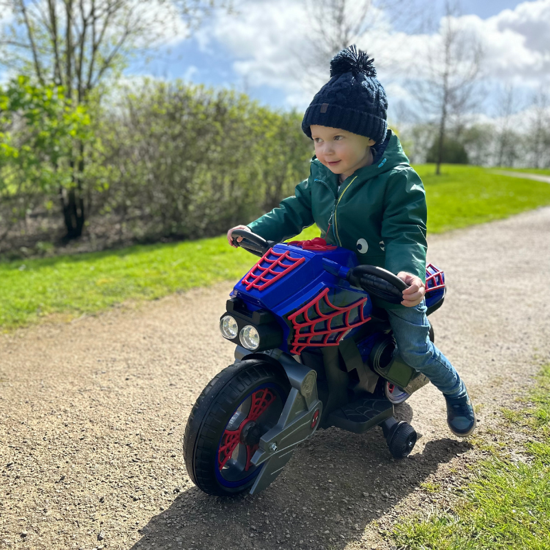 HUFFY Marvel Spider-Man 6V Motorbike By Huffy 3-7 yrs