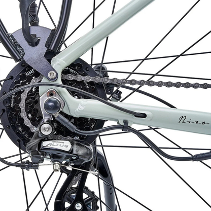 Nivø Premium Electric Bike with 80km Range | Powerful & Stylish Ride | Moss Grey