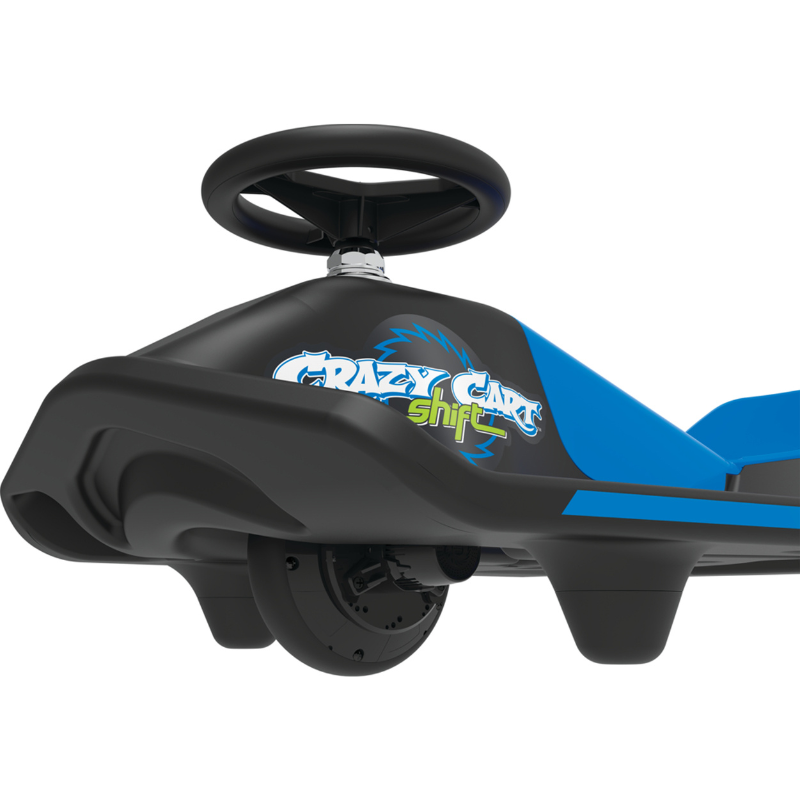 RAZOR Crazy Cart 12 Volt Electric Drift Cart Blue/Black 6-8+ years