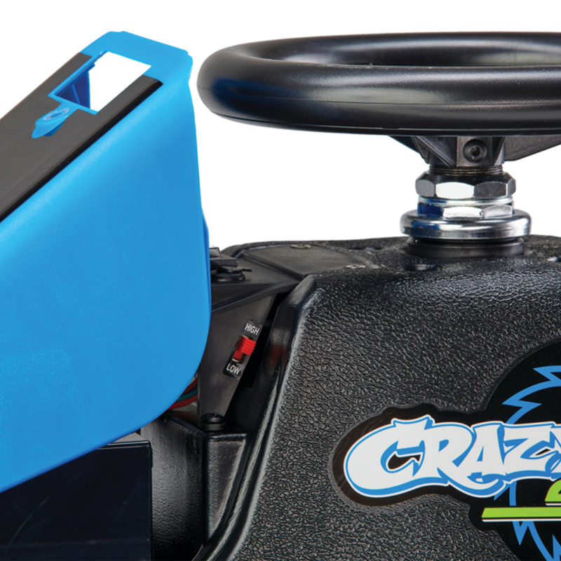 RAZOR Crazy Cart 12 Volt Electric Drift Cart Blue/Black 6-8+ years