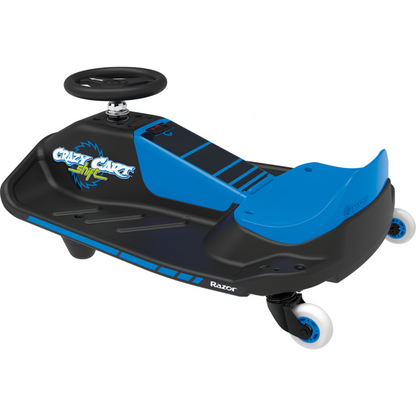 RAZOR Crazy Cart 12 Volt Electric Drift Cart Blue/Black 6-8+ years