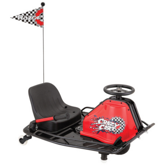 RAZOR Crazy Cart 24 Volt Electric Drift Cart Red/Black 9+ years