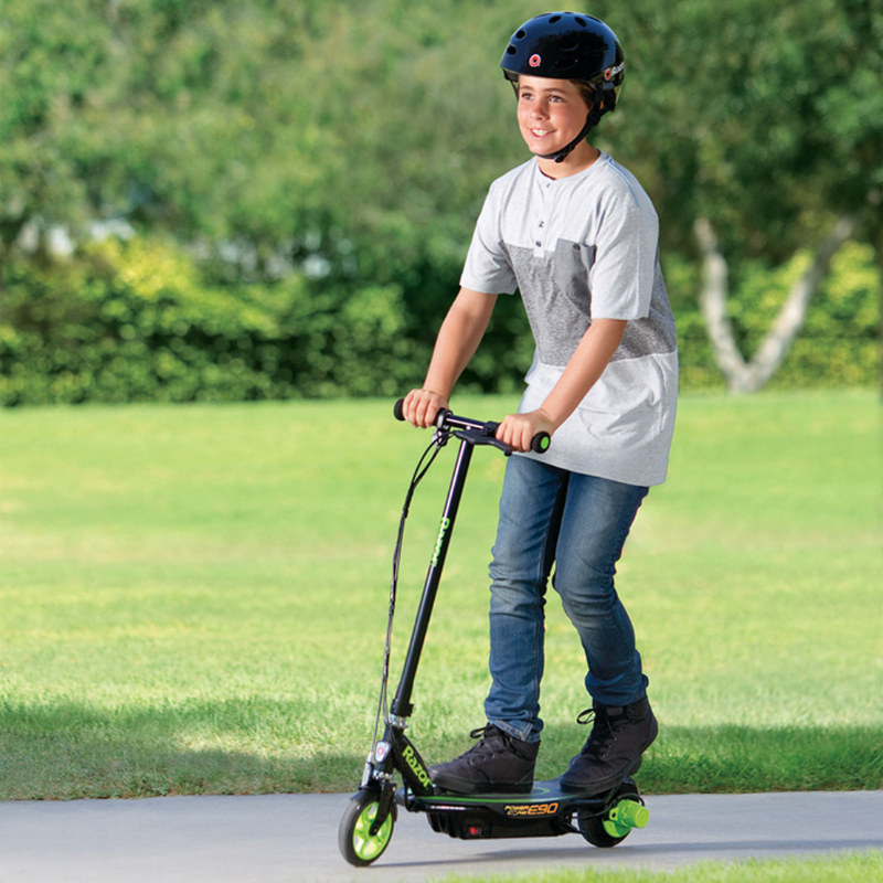 RAZOR Power Core E90 Kids Electric Scooter Green 8+ Years