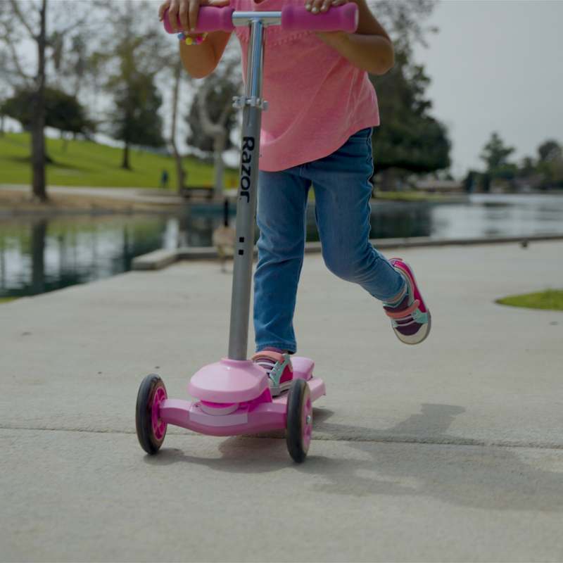 RAZOR Rollie 2 in 1 Kids Scooter Pink 2.5-4 years