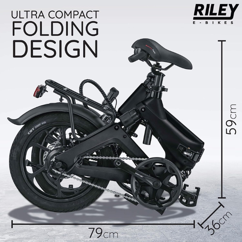 RILEY RB1 Foldable Black Electric Bike