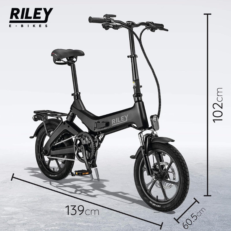 RILEY RB1 Foldable Black Electric Bike