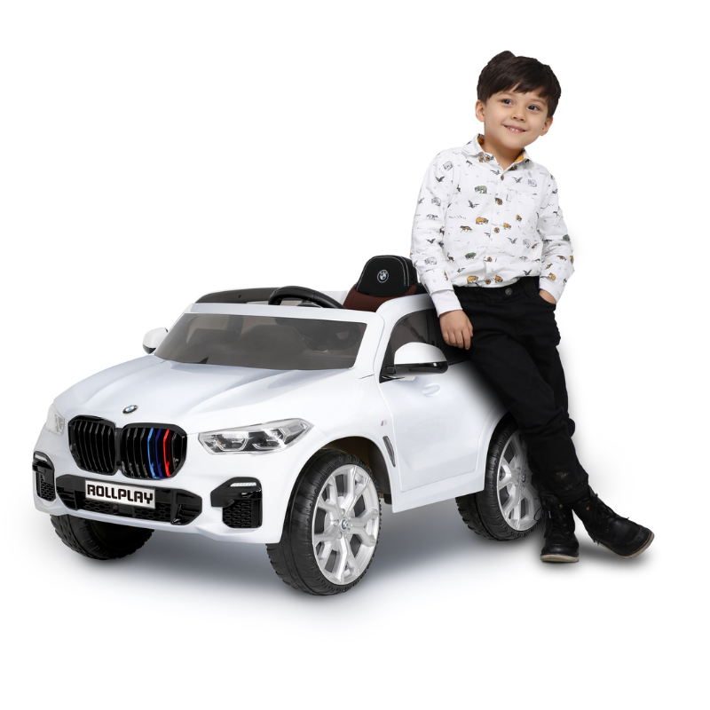 ROLLPLAY BMW X5M 12 Volt Premium Car with Remote Control – White 3-6 Years