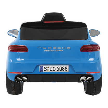 ROLLPLAY Kids Porsche Macan 12 Volt Premium Car with Remote Control-Blue 3-6 Years