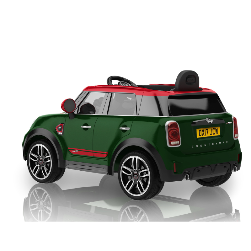 ROLLPLAY Mini Countryman 12 Volt Premium Car with Remote Control – Green 3-6 Years