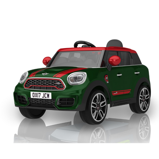 ROLLPLAY Mini Countryman 12 Volt Premium Car with Remote Control – Green 3-6 Years