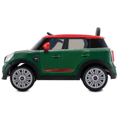 ROLLPLAY Mini Countryman 12 Volt Premium Car with Remote Control – Green 3-6 Years