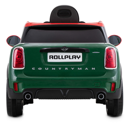 ROLLPLAY Mini Countryman 12 Volt Premium Car with Remote Control – Green 3-6 Years