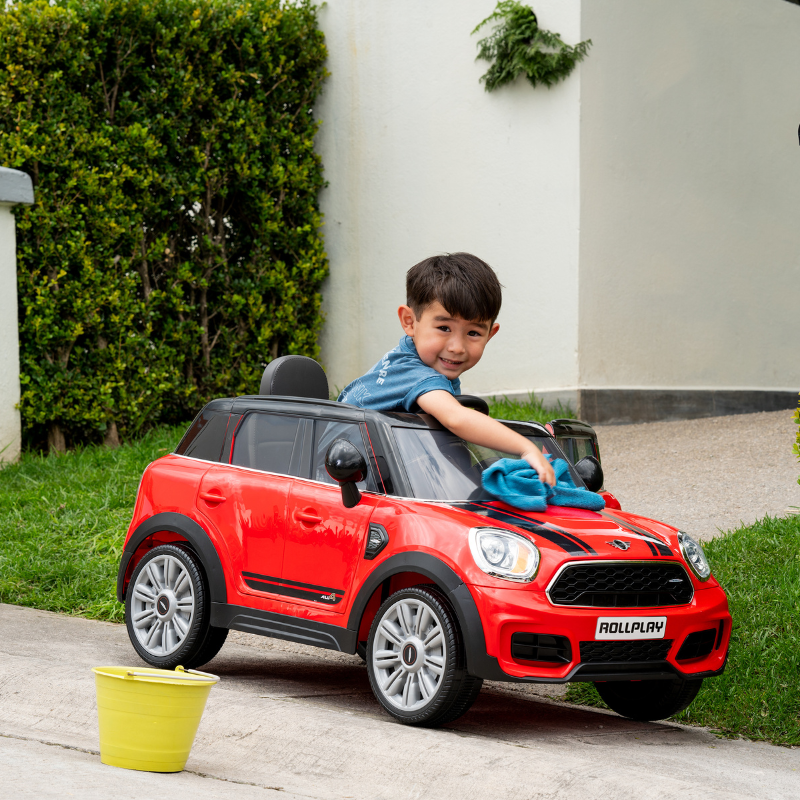 ROLLPLAY Mini Countryman 6 Volt Car with Remote Control – Red 3-6 Years