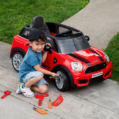 ROLLPLAY Mini Countryman 6 Volt Car with Remote Control – Red 3-6 Years