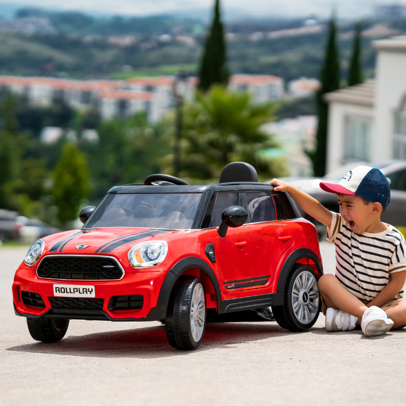 ROLLPLAY Mini Countryman 6 Volt Car with Remote Control – Red 3-6 Years