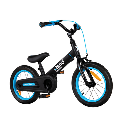 SMARTRIKE Xtend 3 Stage Balance 12" & 14" Bicycle - Blue/Black 3-7 Years