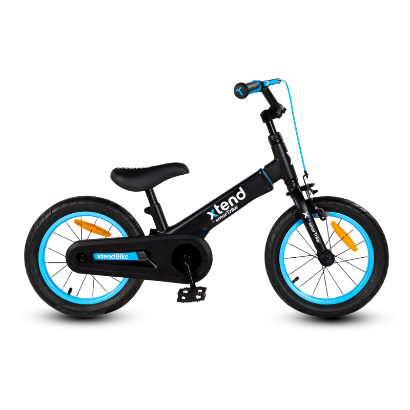 SMARTRIKE Xtend 3 Stage Balance 12" & 14" Bicycle - Blue/Black 3-7 Years