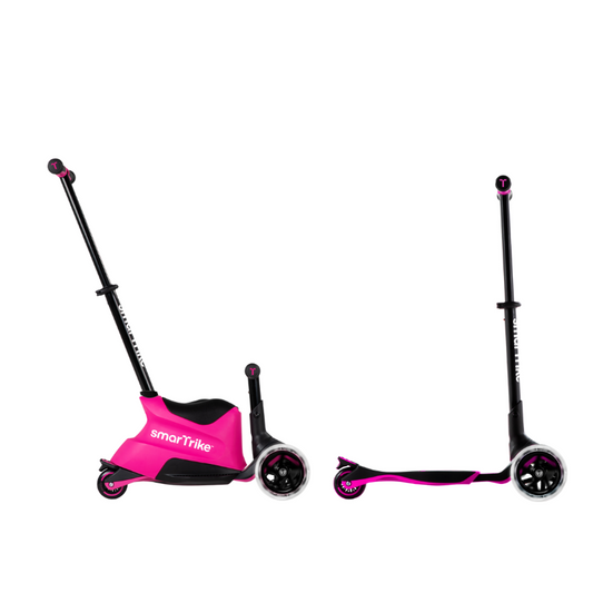 SMARTRIKE Xtend 5 Stage Ride-On Scooter- 12months -12 years-Pink