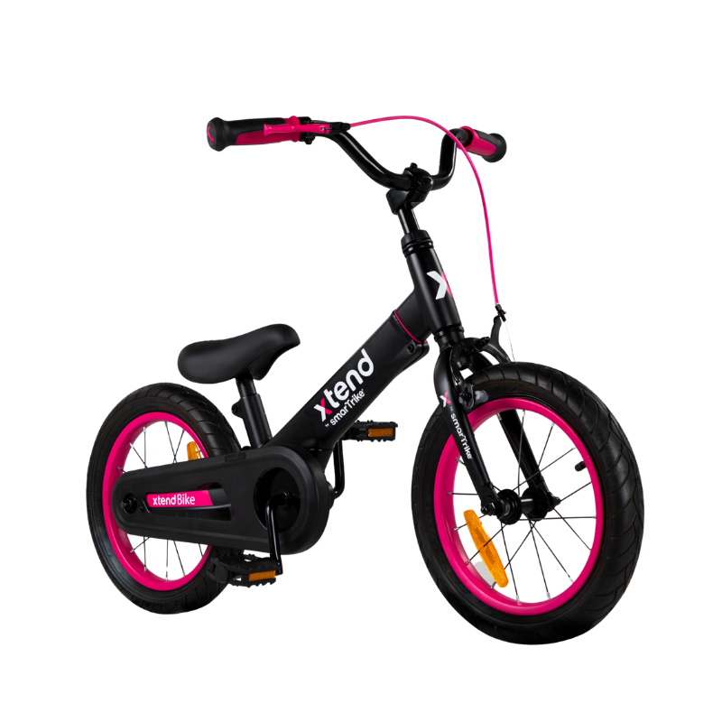 SMARTRIKE Xtend 3 Stage Balance 12" & 14" Bicycle - Pink/Black 3-7 Years