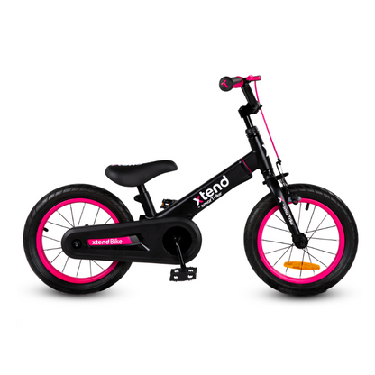 SMARTRIKE Xtend 3 Stage Balance 12" & 14" Bicycle - Pink/Black 3-7 Years