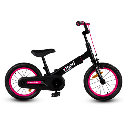 SMARTRIKE Xtend 3 Stage Balance 12" & 14" Bicycle - Pink/Black 3-7 Years