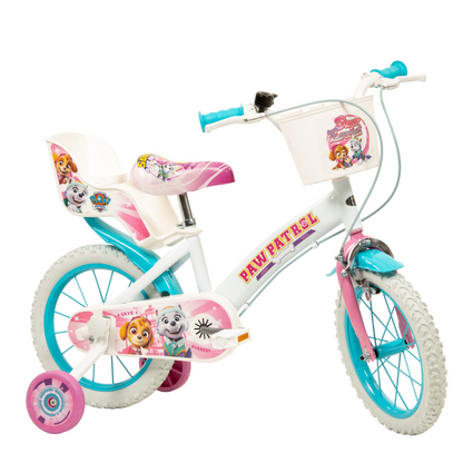 TOISMA Kids Paw Patrol 14" Bicycle White 4-6 Years