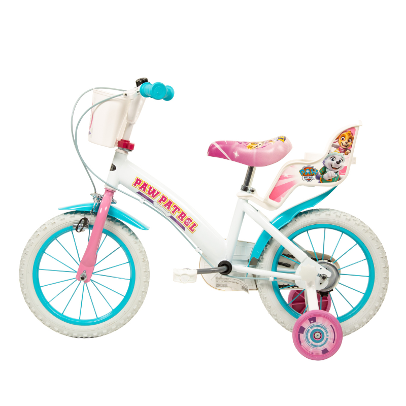 TOISMA Kids Paw Patrol 14" Bicycle White 4-6 Years