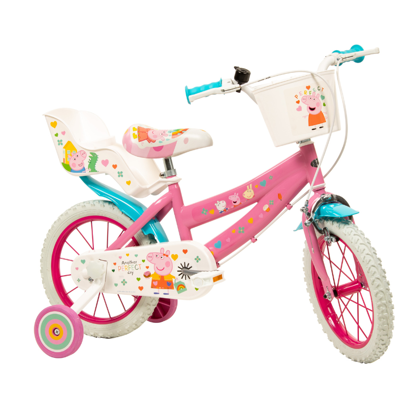 TOISMA Kids Peppa Pig 14" Bicycle Pink 4-6 Years