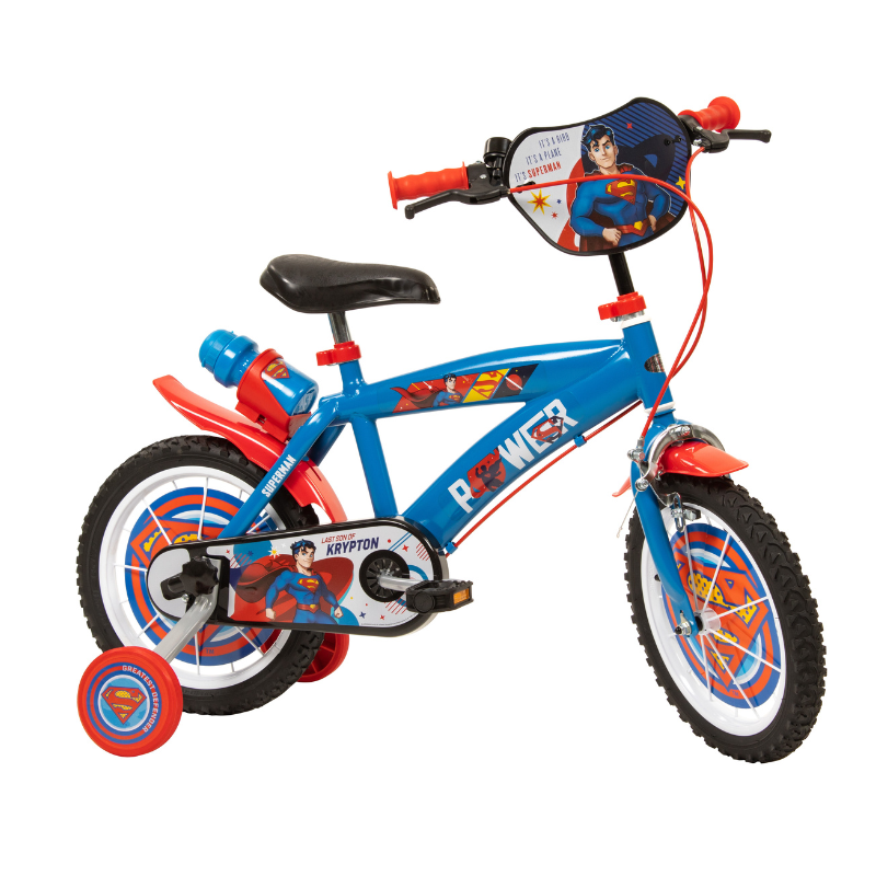 TOISMA Kids Superman 14" Bicycle Blue 4-6 Years