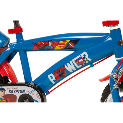 TOISMA Kids Superman 14" Bicycle Blue 4-6 Years