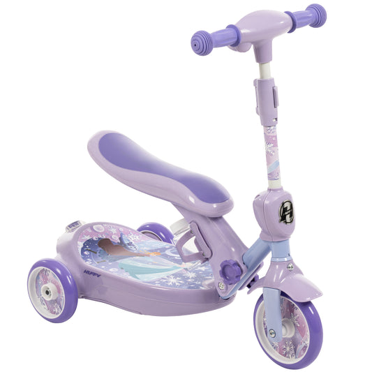 HUFFY Disney Frozen Bubble Converting Electric Scooter 3-5 Years