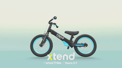 SMARTRIKE Xtend 3 Stage Balance 12" & 14" Bicycle - Blue/Black 3-7 Years